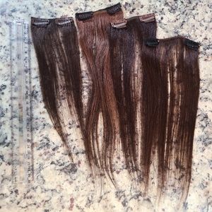 🆕️ 10 inch 4 pcs Clip in Hair Extensions 🌱  Ready to ship
